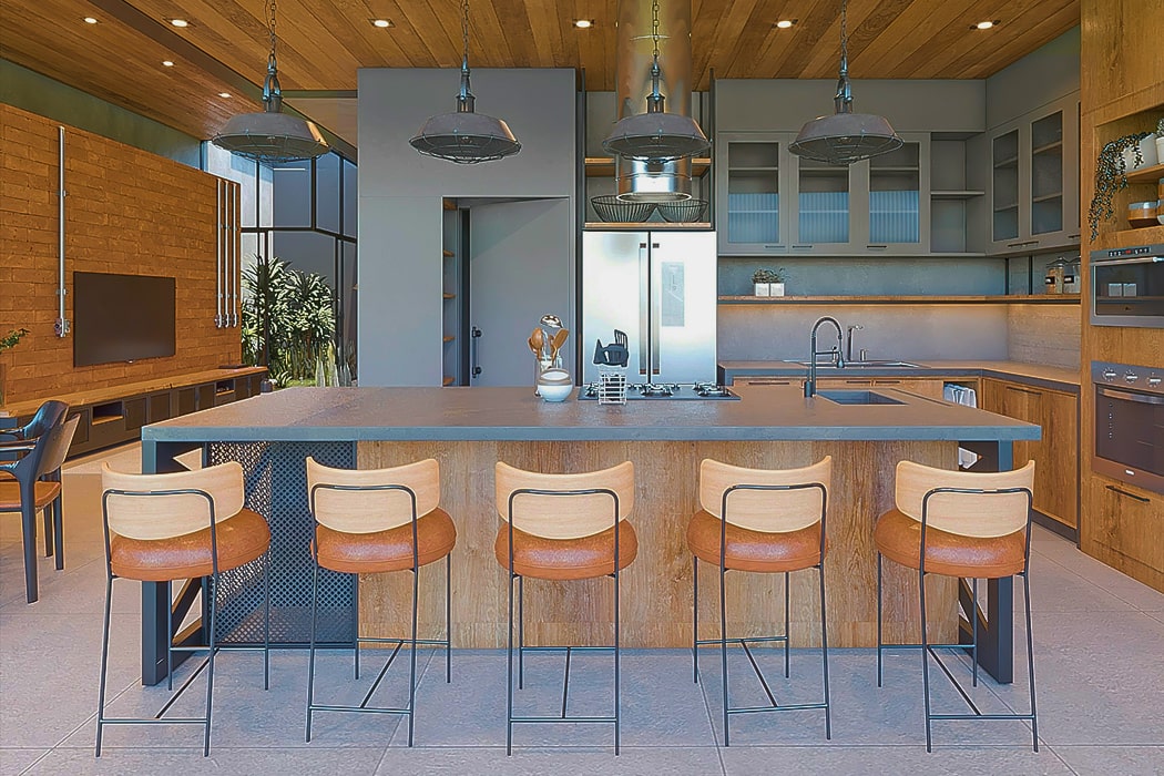 キッチンカウンターの写真