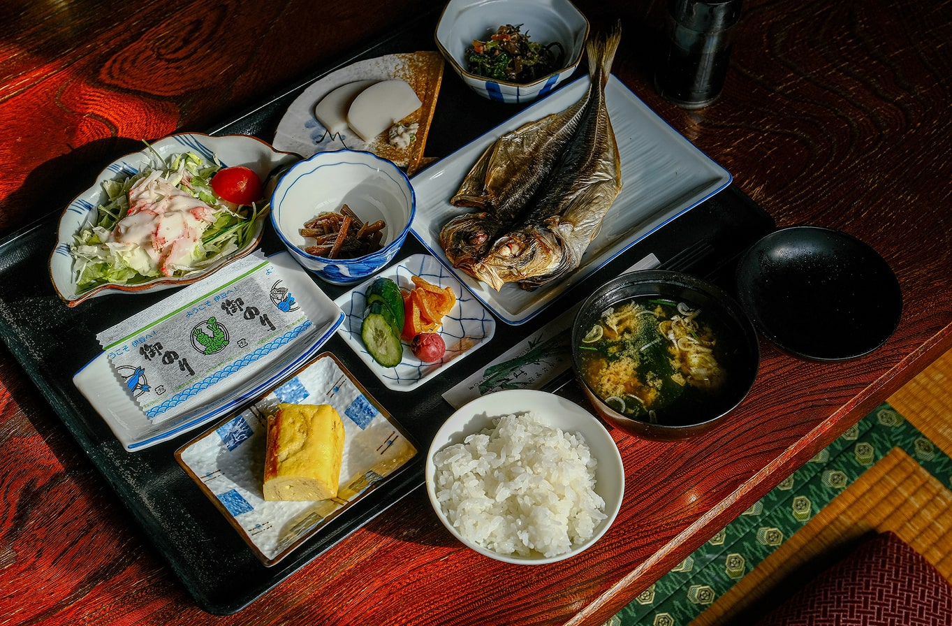 日本の朝食の写真